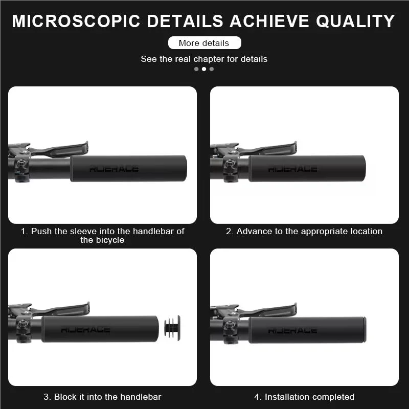 Silicone Sponge MTB Bicycle Grips – Anti-Slip Handlebar Cover Bicycle Handlebar Grips PLUSH