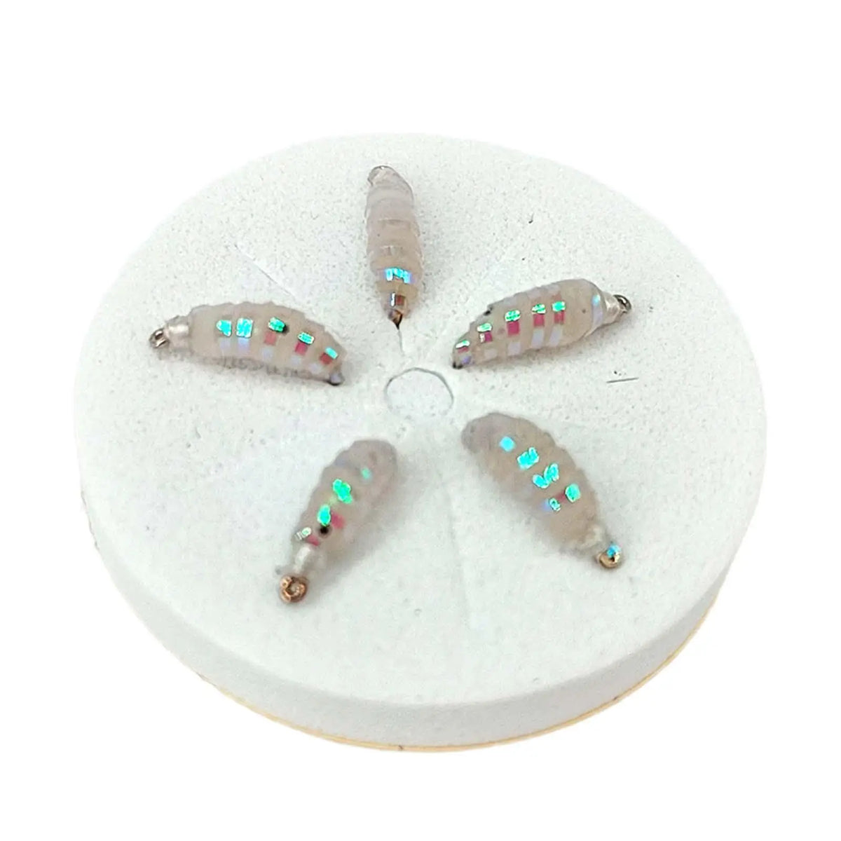 Silicone Fly Fishing Soft Lures 5pcs with Storage Box Fly Fishing Lures PLUSH Size14