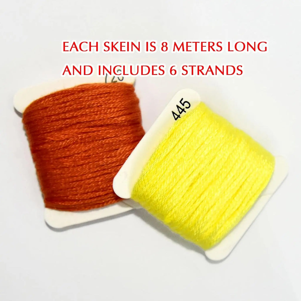 Embroidery Floss Thread Cards & Storage Box Set – Cross Stitch Embroidery Thread Organizer PLUSH