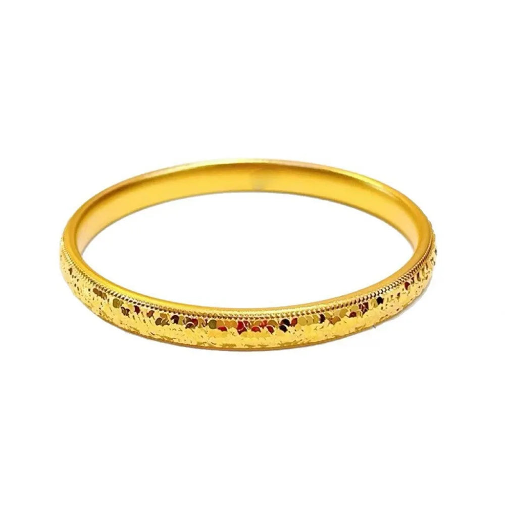 Holographic Gold Fish Scale Cuff Bracelet – Alloy Bangle Cuff Bracelet PLUSH Gold 60