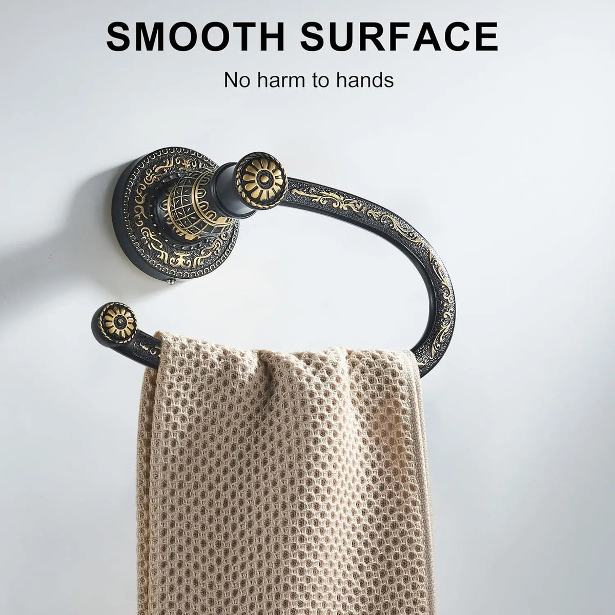 Wall Mounted Antique Bronze Towel Ring – Zinc Alloy Bathroom Bathroom Towel Ring PLUSH