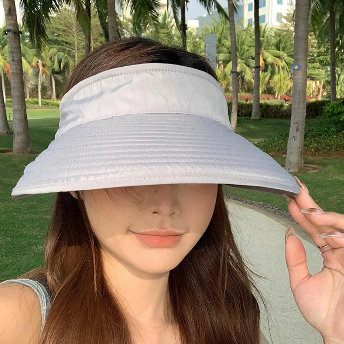 Wide Brim Foldable Sun Hat – UV Protection Beach Visor Cap Wide Brim Sun Hat PLUSH