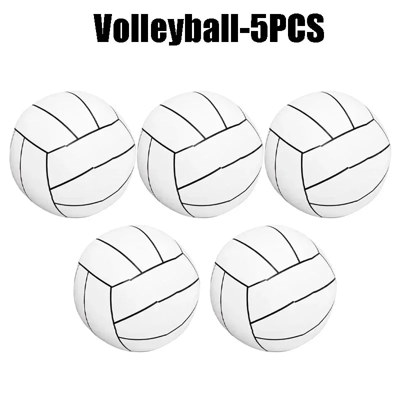 Inflatable Sports Beach Balls 24-Pack – Kids Pool & Beach Toy Inflatable Beach Toy PLUSH Volleyball-5PCS