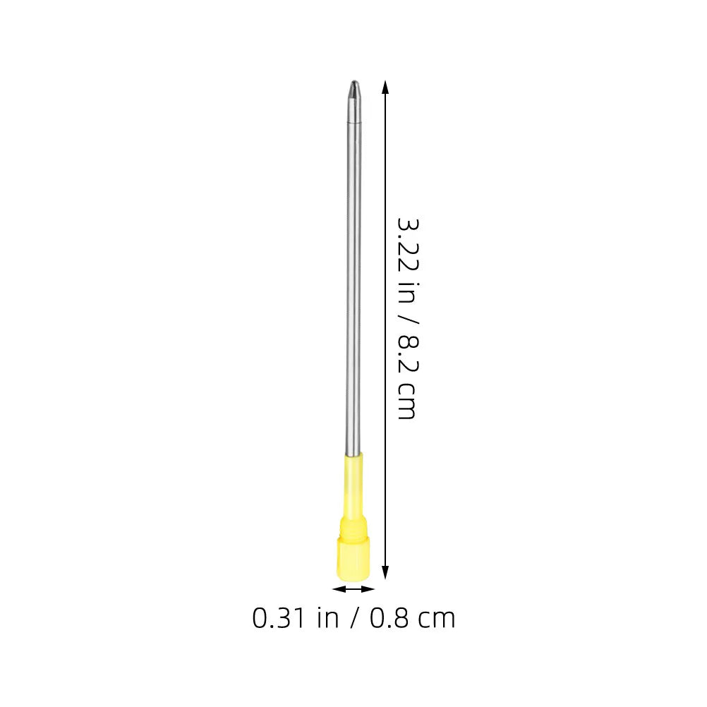 50pcs Metal Ballpoint Pen Refills Medium Point – Smooth Ink Ballpoint Pen Refills PLUSH