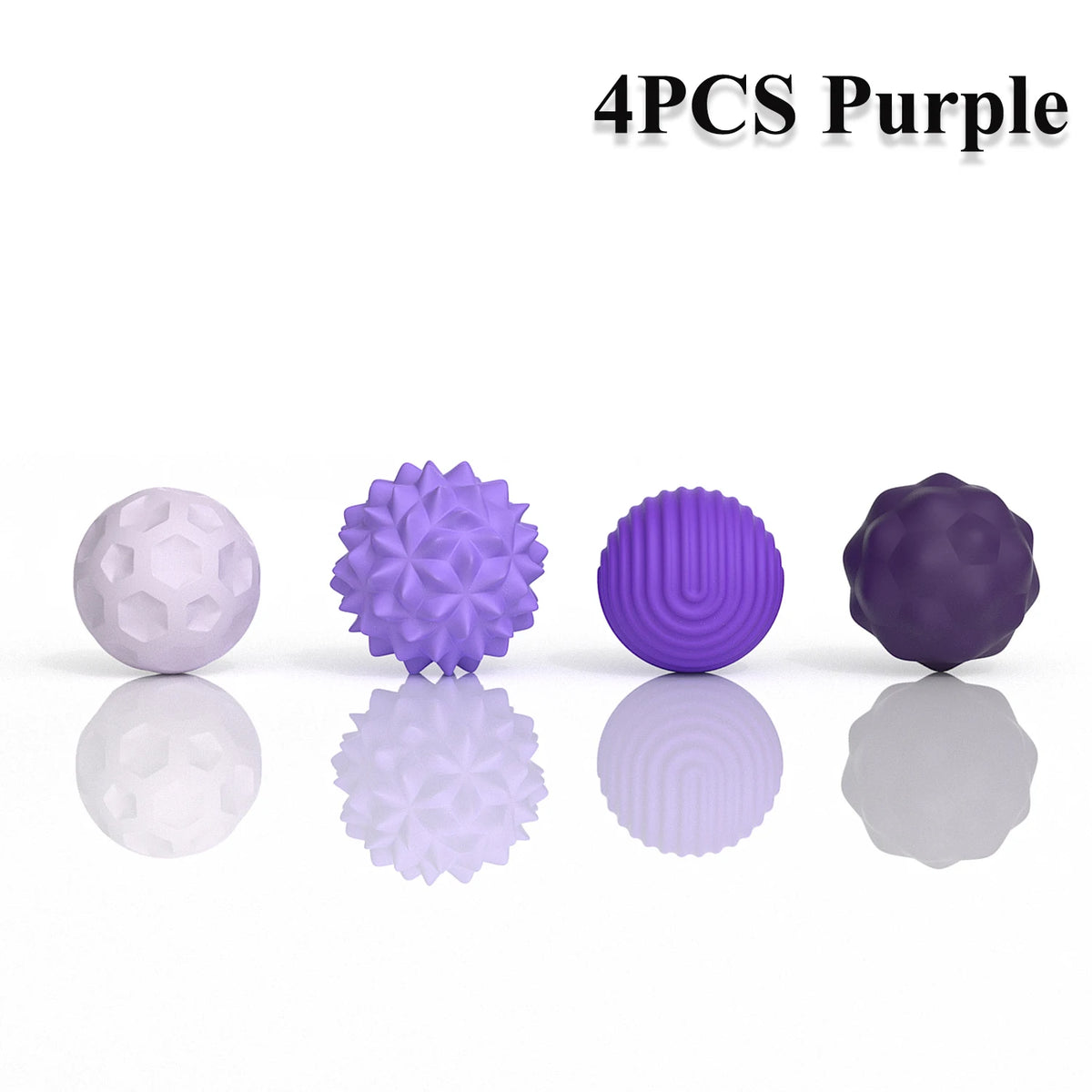 Silicone Magnetic Sensory Fidget Balls 2/4/8 Pack Sensory Fidget Toy PLUSH 4PCS Purple