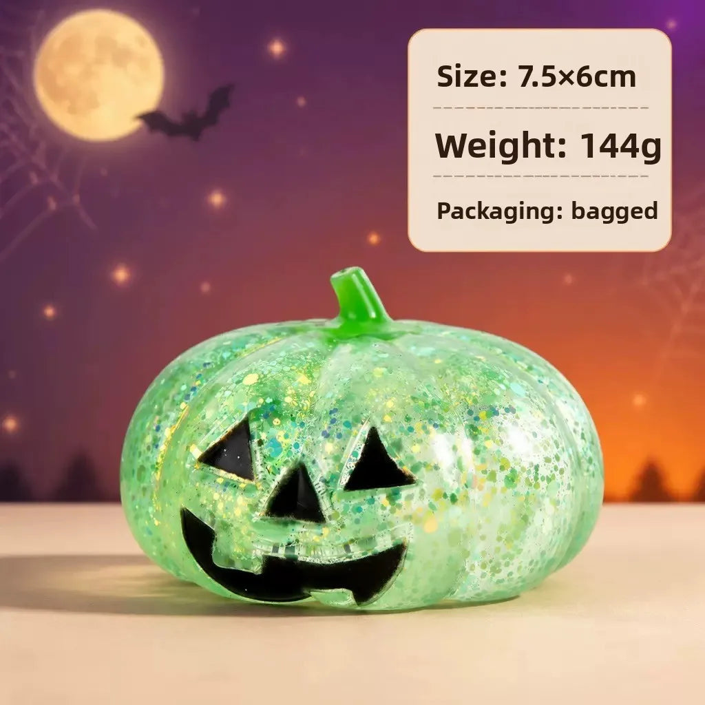 Halloween Pumpkin Squishy Toy – Slow Rebound Fidget Squeeze Squishy Fidget Toy PLUSH Green