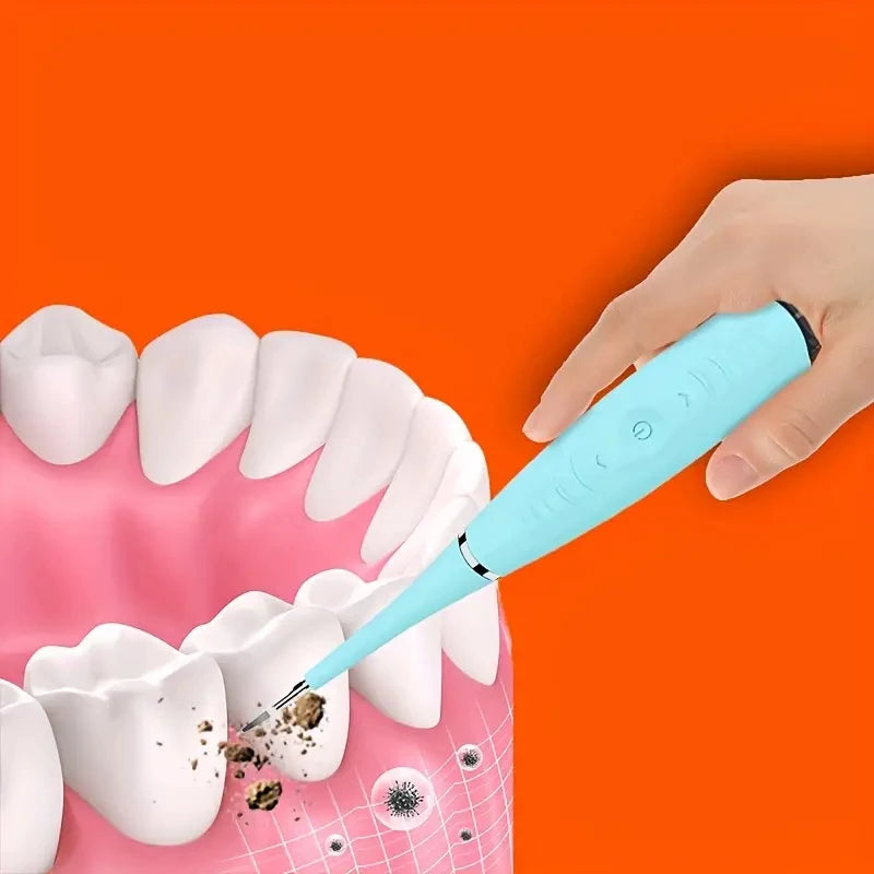 Electric Sonic Teeth Cleaner & Plaque Remover | Home Dental Tool Electric Teeth Cleaner PLUSH
