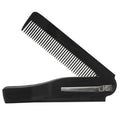 Portable Folding Pocket Hair Comb for Men & Women – Black Folding Hair Comb PLUSH Black 1Pc