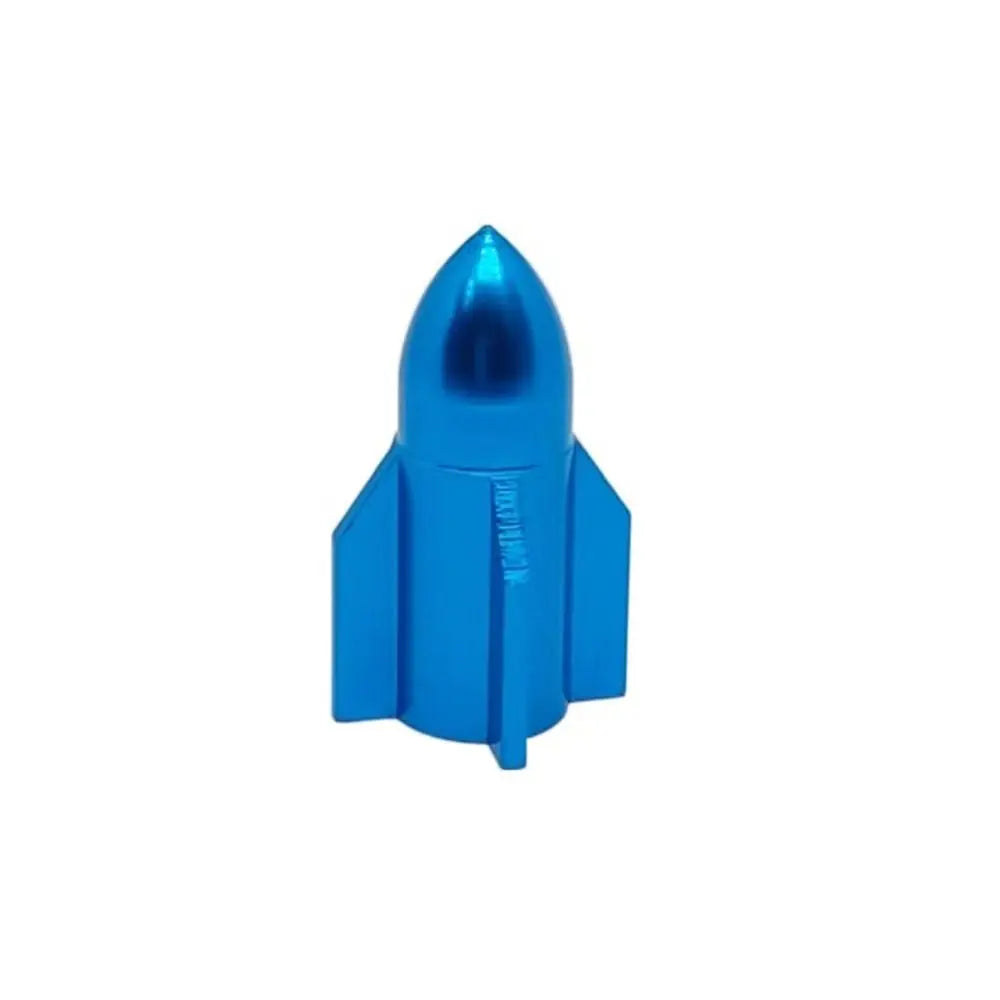 Rocket Shape Aluminum Alloy Tire Valve Caps – Multicolor Tire Valve Caps PLUSH light blue