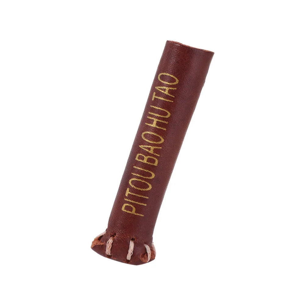 Leather Billiard Cue Tip Protector – Snooker & Pool Cover Cue Tip Protector PLUSH Snooker10mm red