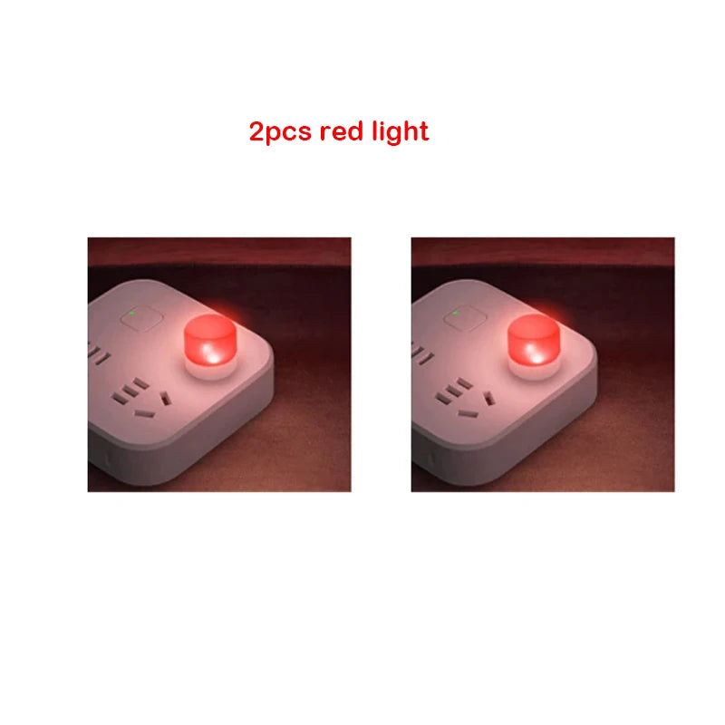ZWINCKY USB LED Night Light – Mini Plug-In Reading Lamp 1W USB LED Night Light PLUSH 2pc red light China Mainland