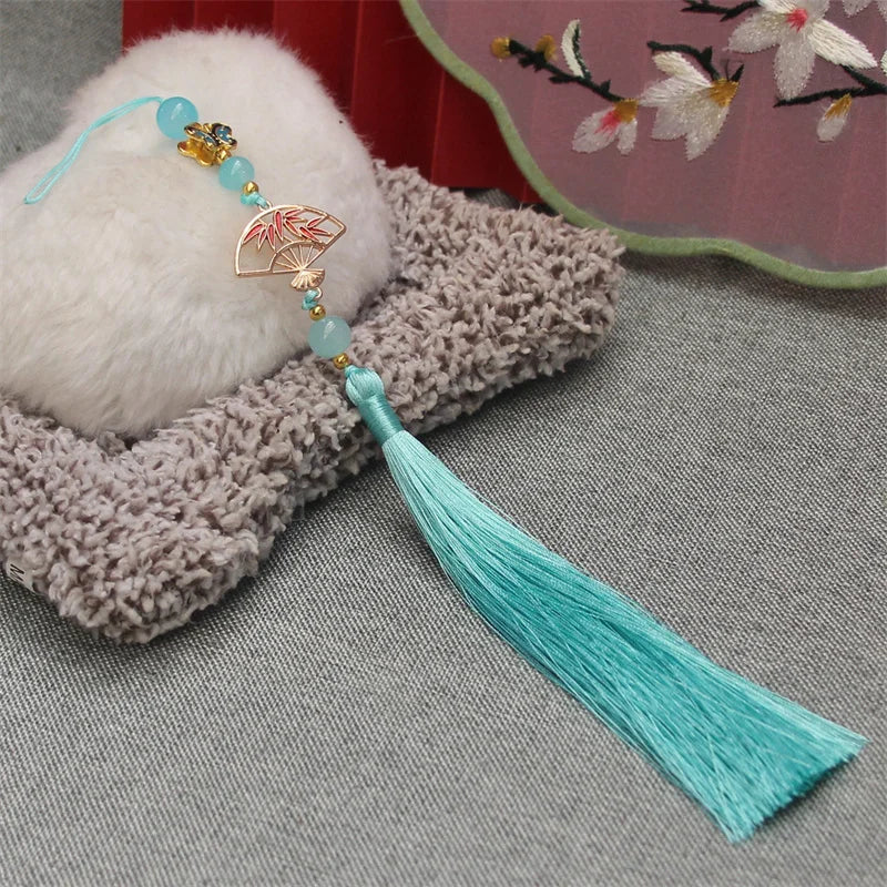Hanfu Tassel Decoration – Antique Fan Cheongsam Trim | 30cm Garment Tassel Trim PLUSH style 6