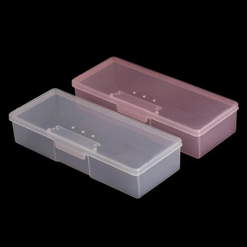 Nail Art Transparent Storage Box – Brush, Rhinestone Organizer Nail Art Organizer PLUSH