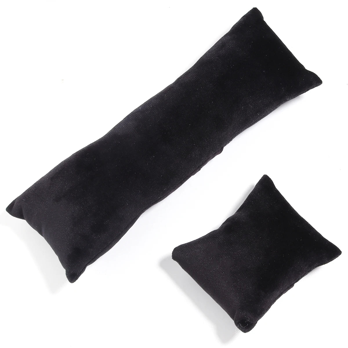 Velvet Suede Jewelry Display Pillow Set – Bracelet & Watch Holder Jewelry Display Pillow PLUSH Velvet Black