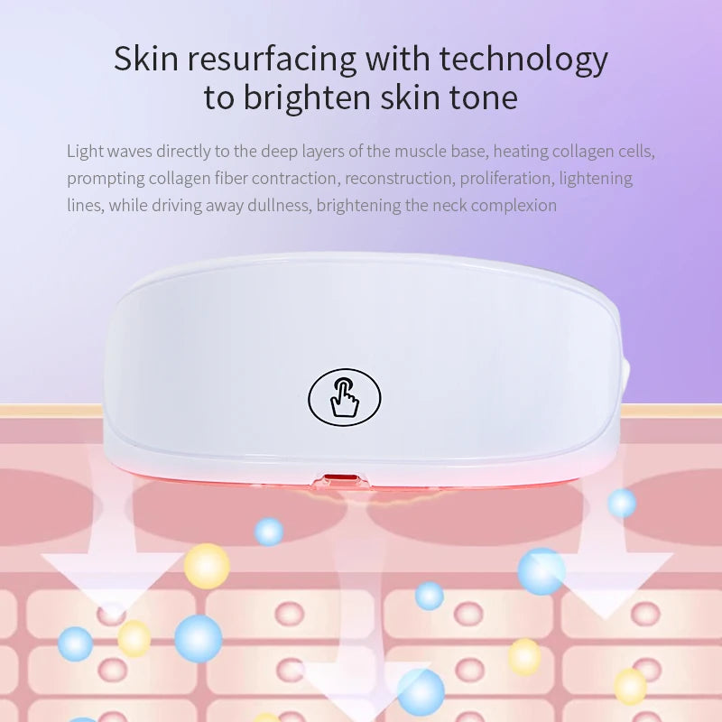 7-Color LED Neck Beauty Device – Skin Tightening & Brightening LED Neck Beauty Device PLUSH