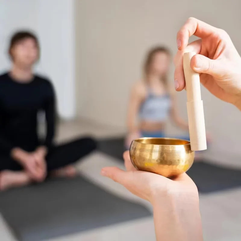 Handmade Brass Tibetan Singing Bowl – Meditation & Yoga Meditation Singing Bowl PLUSH