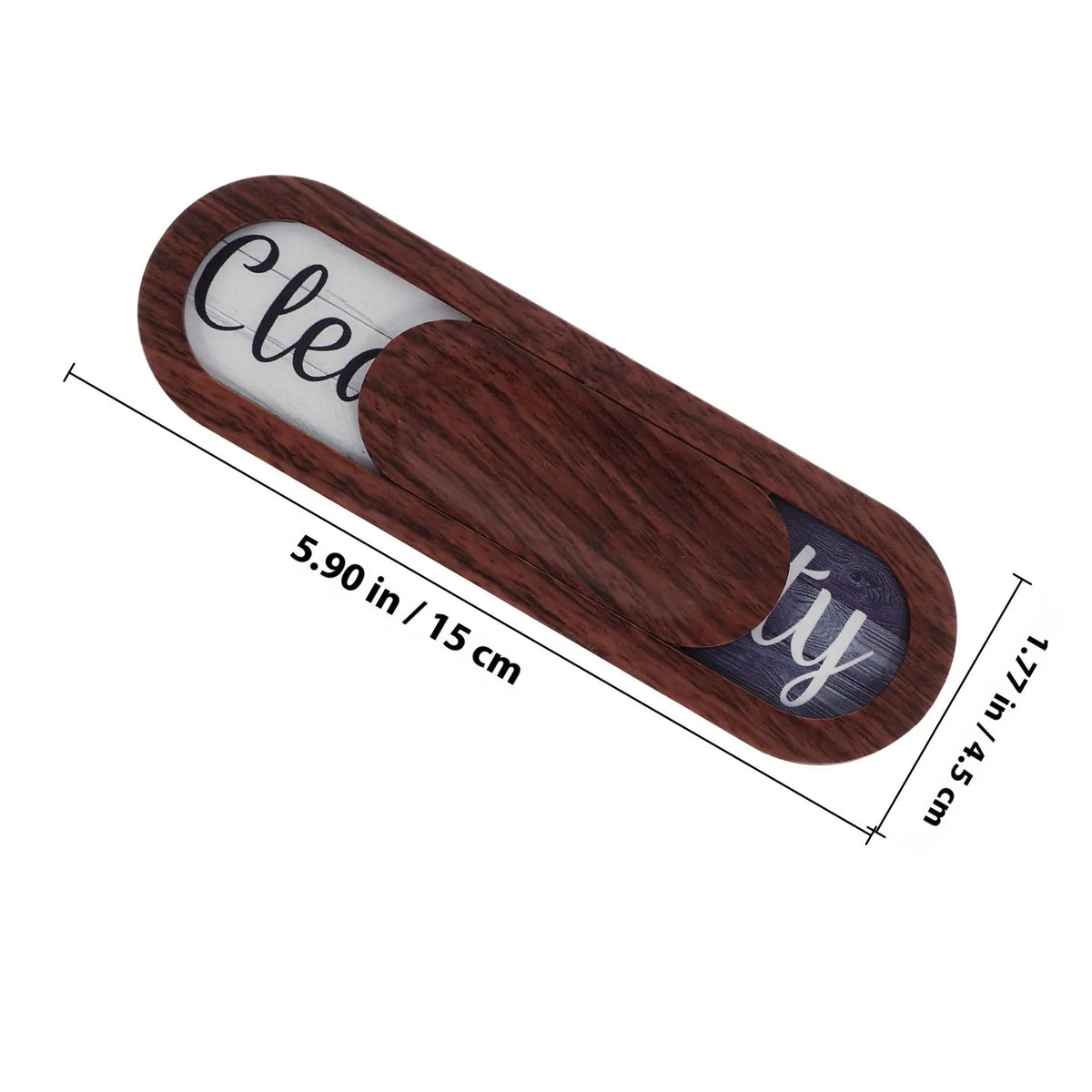 Dishwasher Clean Dirty Magnet Sign – ABS Acrylic Indicator Kitchen Magnet Sign PLUSH Dark Brown