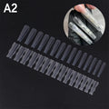 60pcs Nail Dual Forms – Gel & Acrylic Extension Guides Nail Extension Forms PLUSH A2