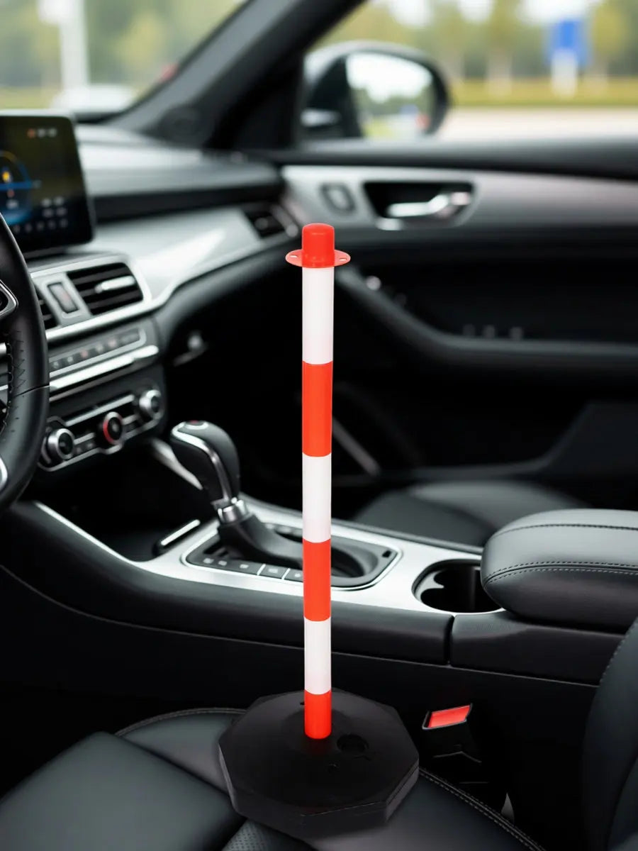 UV-Protected Traffic Delineator Post – Driveway Safety Barrier Traffic Delineator Post PLUSH