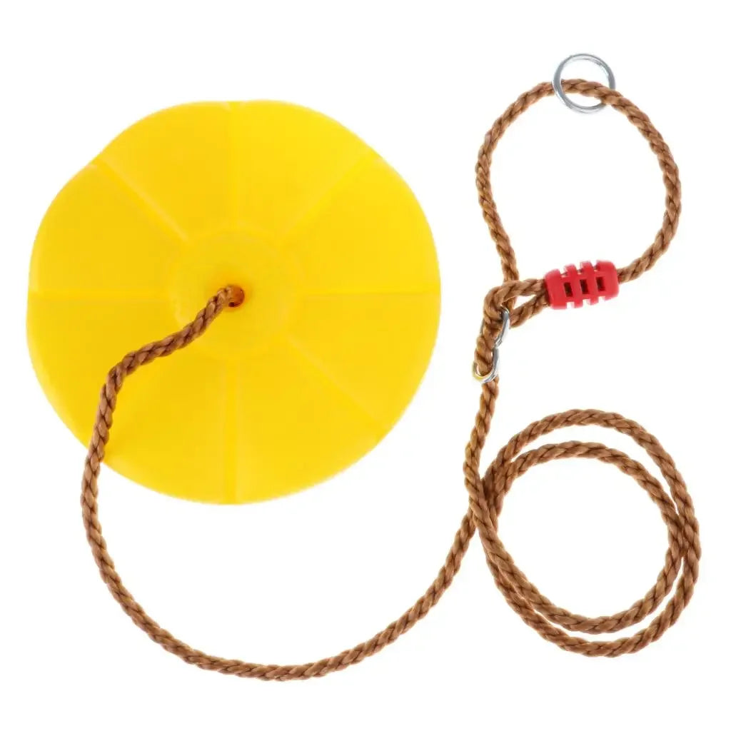 Heavy Duty Disc Tree Swing Seat with Rope – Kids Outdoor Play Kids Disc Swing PLUSH