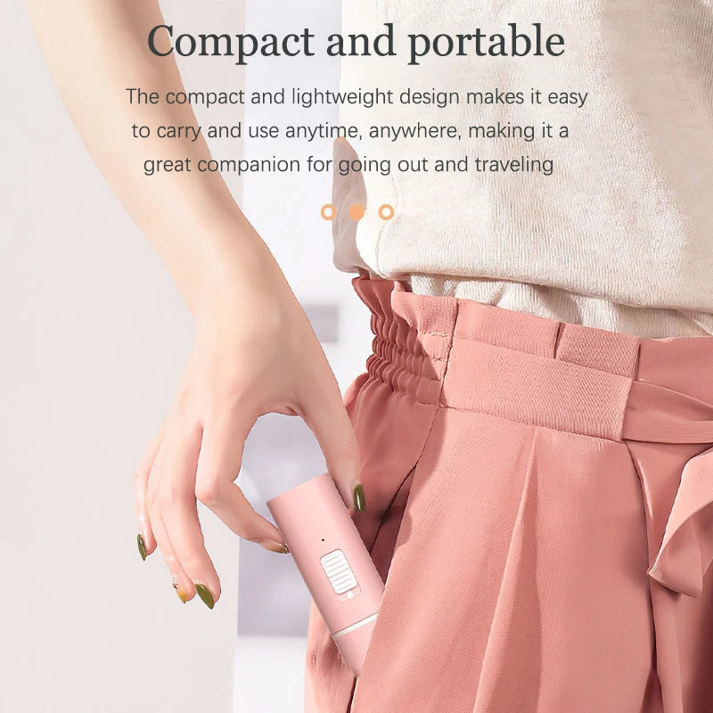 Portable Foldable Mini Fan – USB Rechargeable 3-Speed Handheld Handheld Mini Fan PLUSH