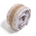Natural Jute Burlap Ribbon 2m Roll – DIY Craft & Wedding Décor Burlap Craft Ribbon PLUSH Style 3