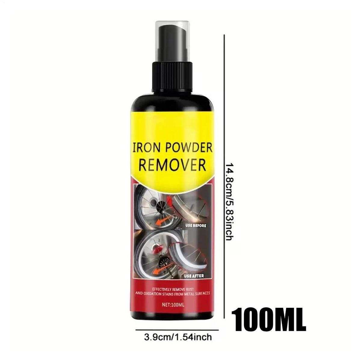 100ml Rust Remover Spray for Car Wheels & Metal Surfaces Rust Remover Spray PLUSH