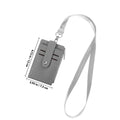 Badge Holder with Lanyard – Anti-Scratch ID Card Protector Badge Holder PLUSH Grey