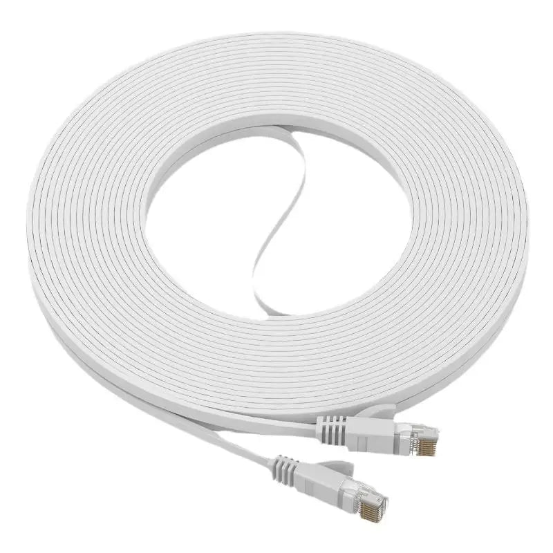 Cat6 Flat Ethernet Cable RJ45 LAN Cord 0.5M–5M | Gigabit Ethernet Patch Cable PLUSH