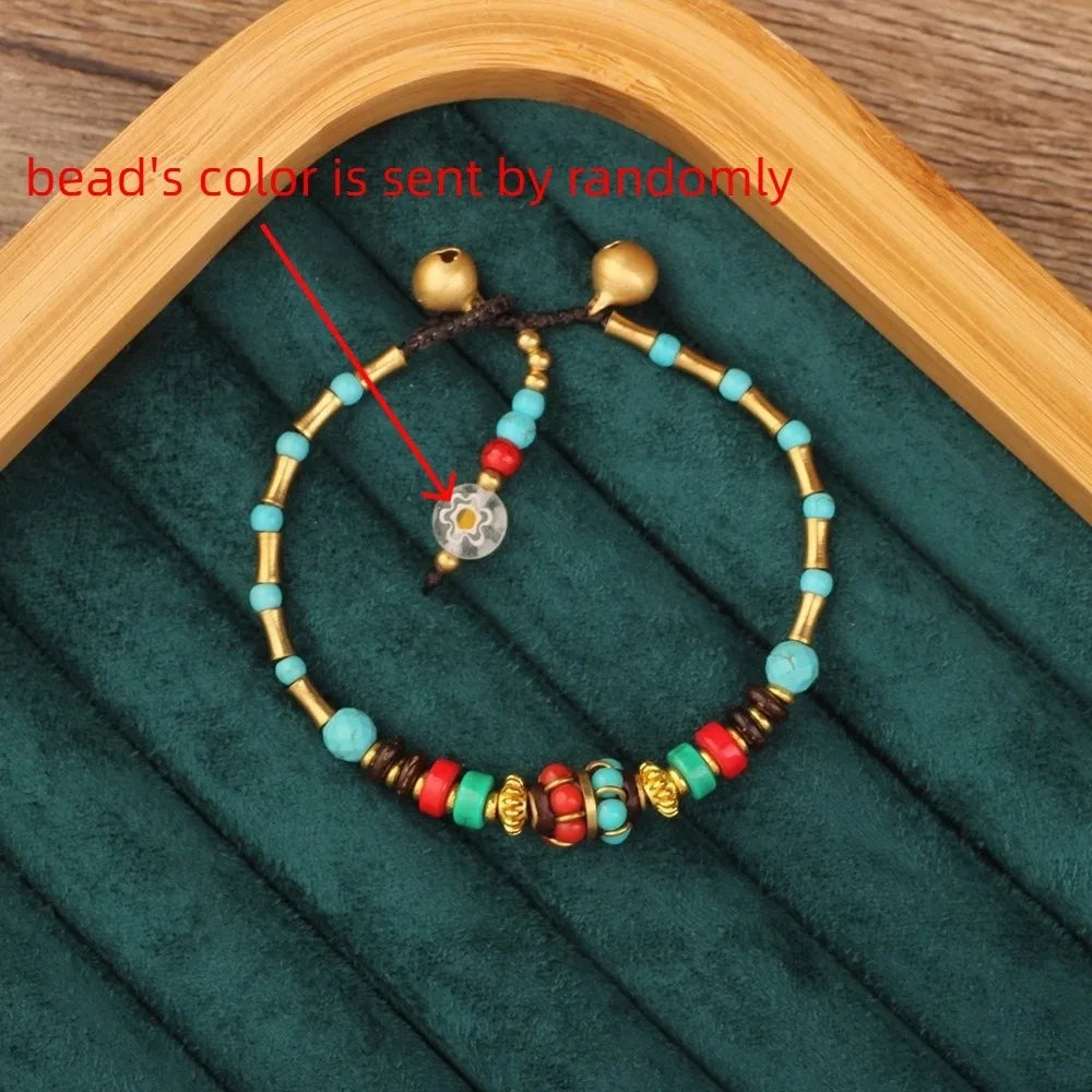 Tibetan Bohemian Beaded Bracelet – Colorful Ethnic Vintage Style Beaded Bracelet PLUSH Style 12