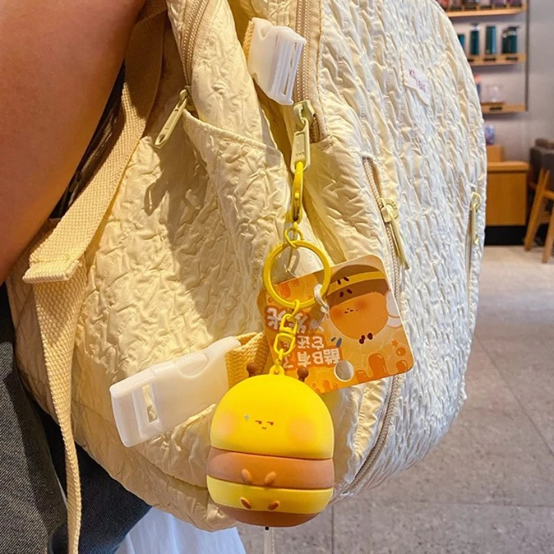 Glowing Bee Silicone Keychain – Cute Light-Up Bag Charm Novelty Keychain PLUSH