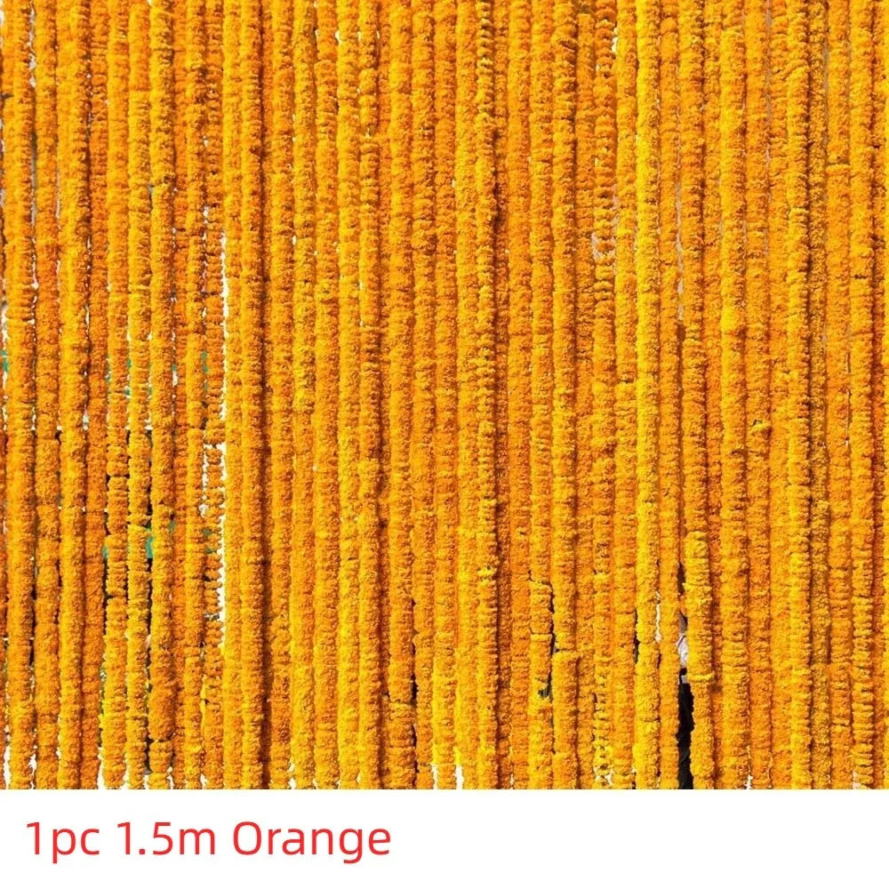 1.5m Marigold Garland – Halloween, Diwali & Wedding Decor Flower Garland PLUSH Style 1
