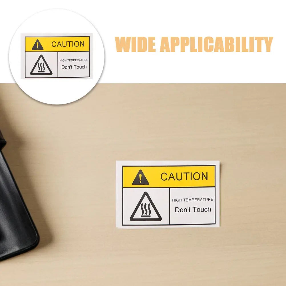 Hot Surface Warning Labels – 5 Sheets Safety Stickers Safety Warning Labels PLUSH