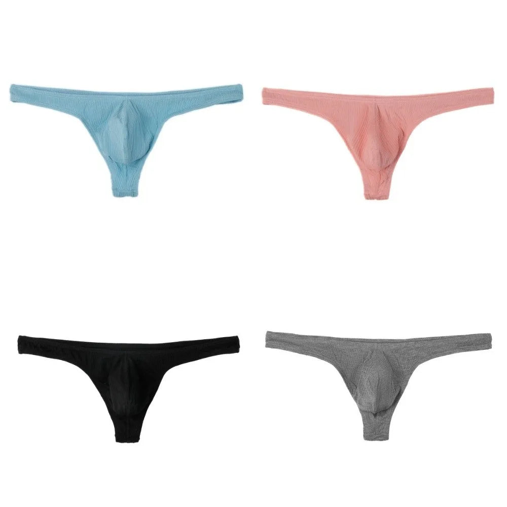 Men's Breathable Low-Rise Thong Underwear – T-Back Briefs Men's Thong Underwear PLUSH
