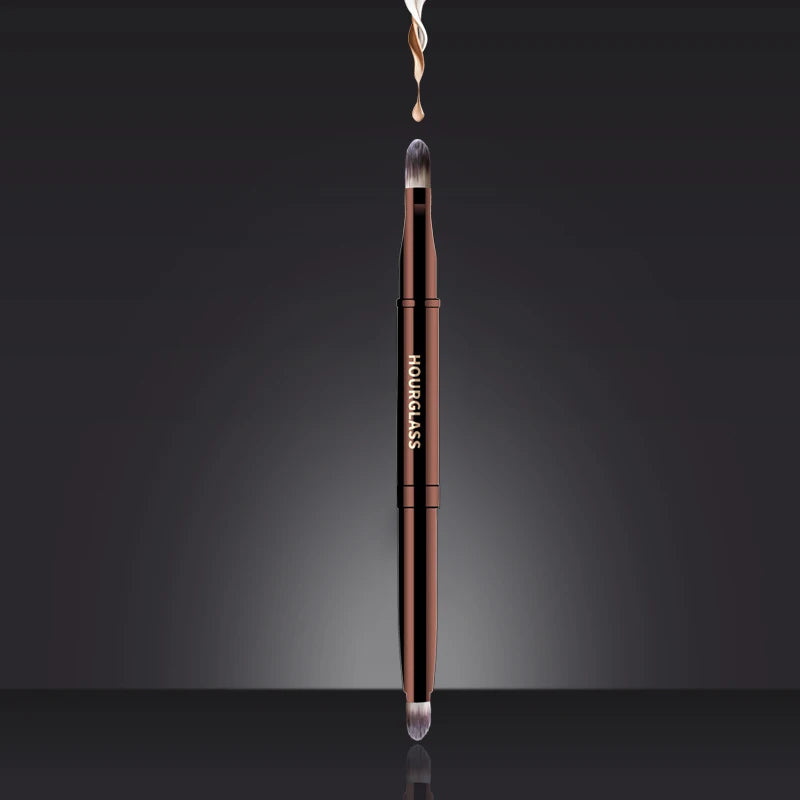 Retractable Double-Ended Lip Brush – Soft Fiber Metal Handle Lip Makeup Brush PLUSH