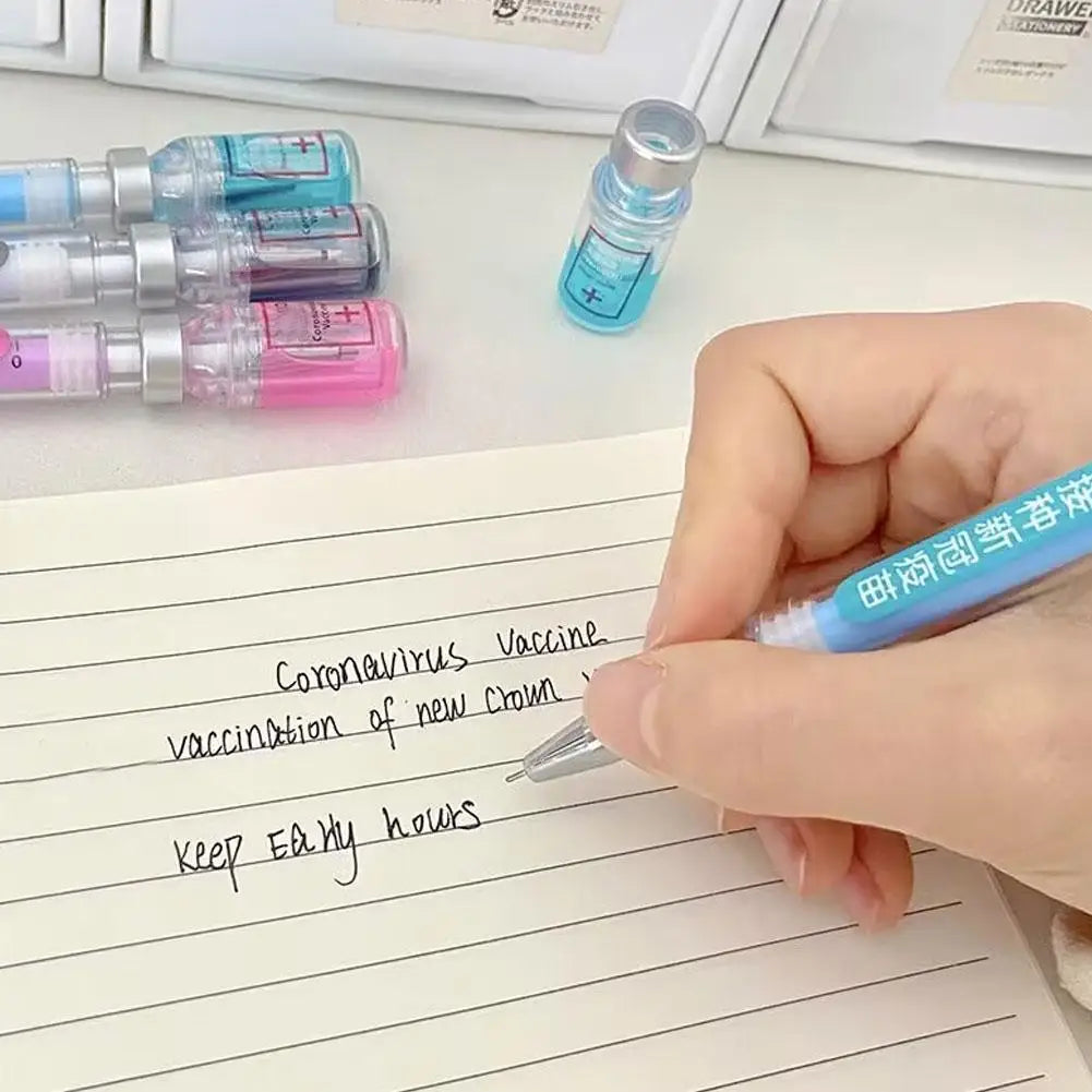 Syringe Novelty Gel Pens 3-Pack | Assorted Colors Novelty Gel Pens PLUSH