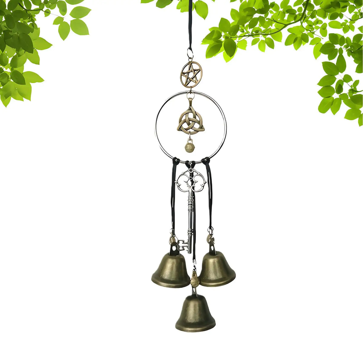 Witch Bells Door Knob Wind Chime – Vintage Hanging Ornament Decorative Wind Chime PLUSH