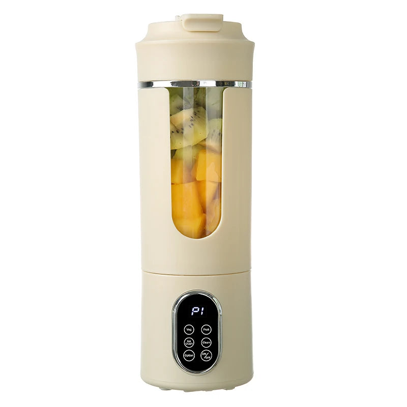 USB Rechargeable Portable Electric Juicer Blender Cup Portable Blender Cup PLUSH Khaki