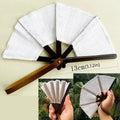 Handmade Embroidered Spanish Folding Fan – Vintage Portable Fan Folding Hand Fan PLUSH Style L