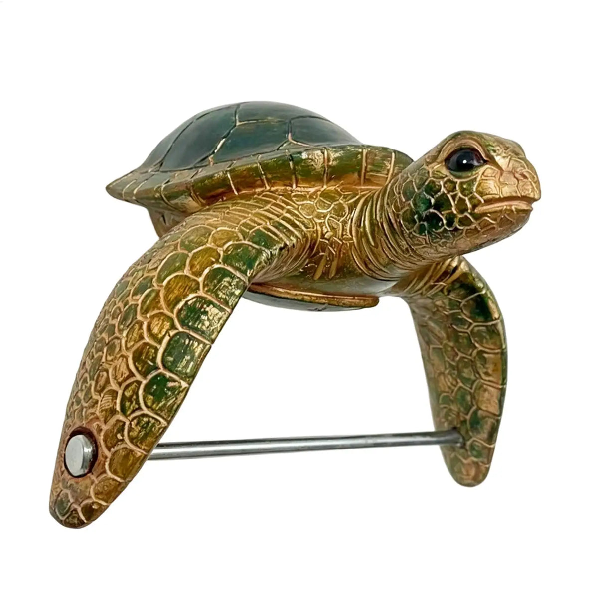 Sea Turtle Wall Mount Toilet Paper Holder – Coastal Bathroom Toilet Paper Holder PLUSH