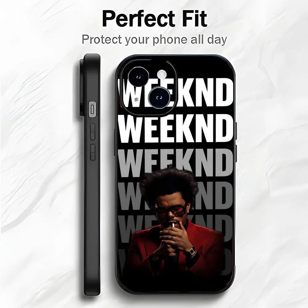 The Weeknd Minimalist iPhone Case – Shockproof Poster Cover iPhone Phone Case PLUSH -2 iPhone17 Pro