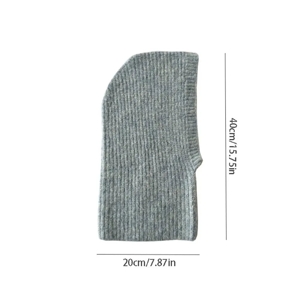 Women's Knit Balaclava Earflap Hat – Warm Alpaca Wool Blend Balaclava Earflap Hat PLUSH