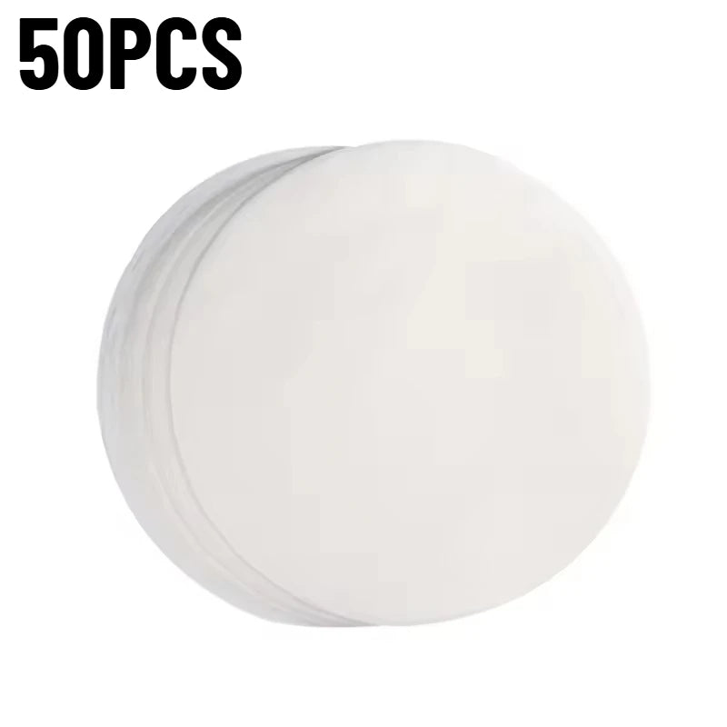 50/100PCS Round Silicone Baking Paper – Air Fryer & BBQ Liners Baking Paper Liners PLUSH 50PCS