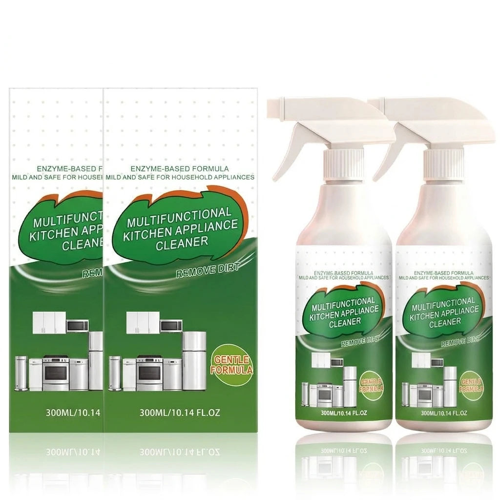 300ml Enzyme Kitchen Appliance Cleaner – Grease & Gloss Spray Kitchen Appliance Cleaner PLUSH 2PCS