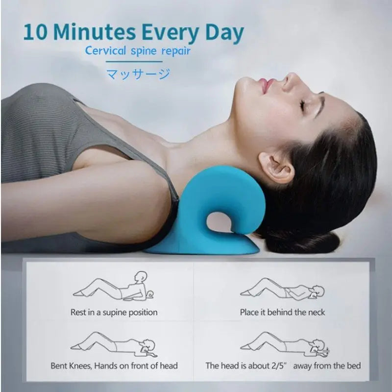 Cervical Traction Neck Massage Pillow – Neck & Shoulder Relaxer Cervical Traction Pillow PLUSH