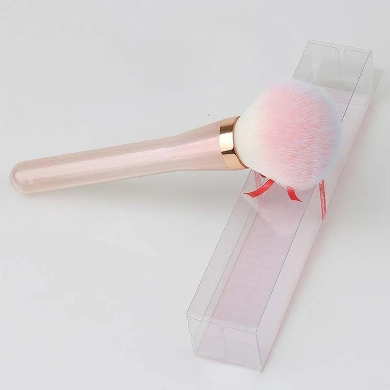 Iridescent Pink Makeup Brush – Powder, Blush & Highlighter Makeup Brush PLUSH