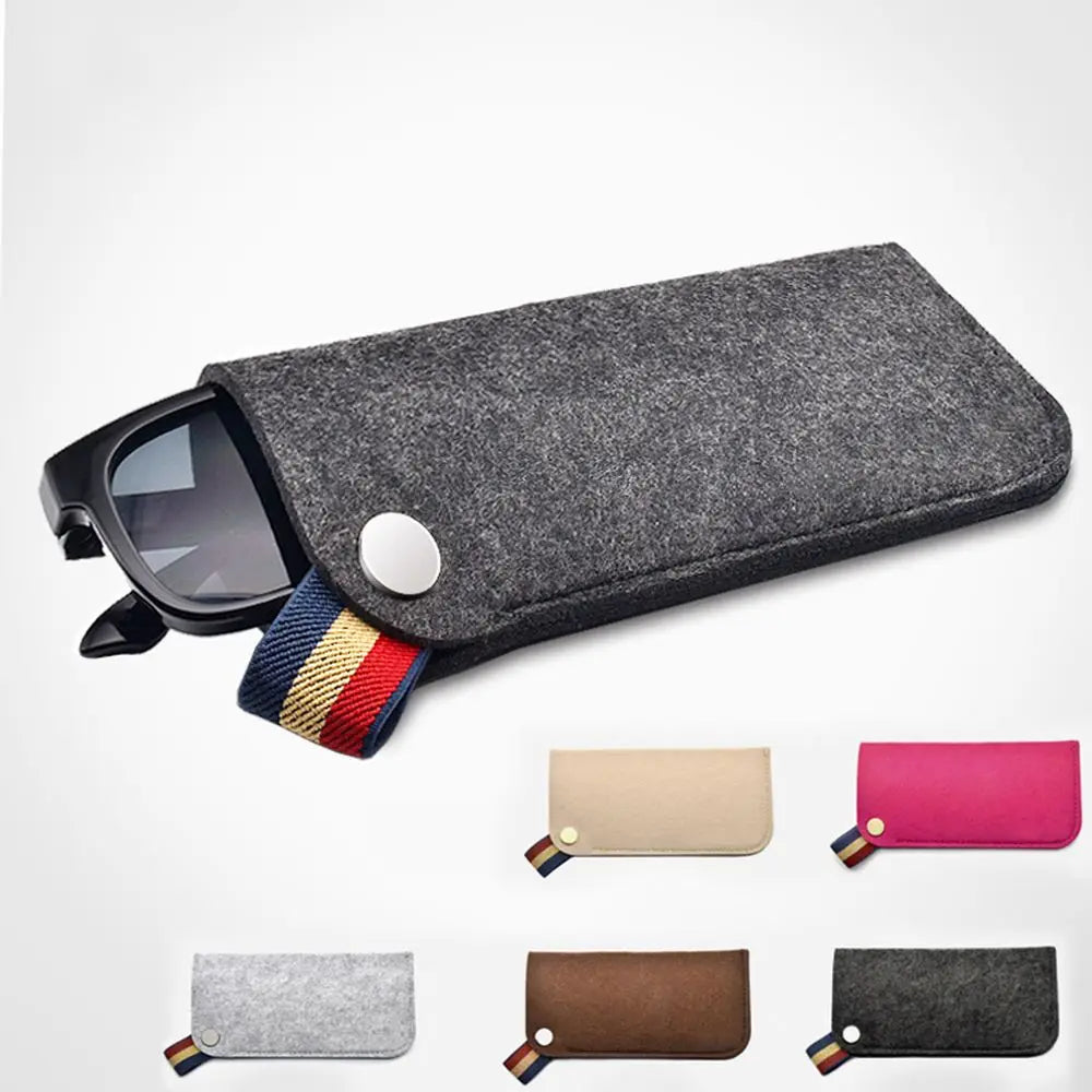 Soft Felt Glasses Bag – Portable Sunglasses Storage Pouch Glasses Storage Bag PLUSH