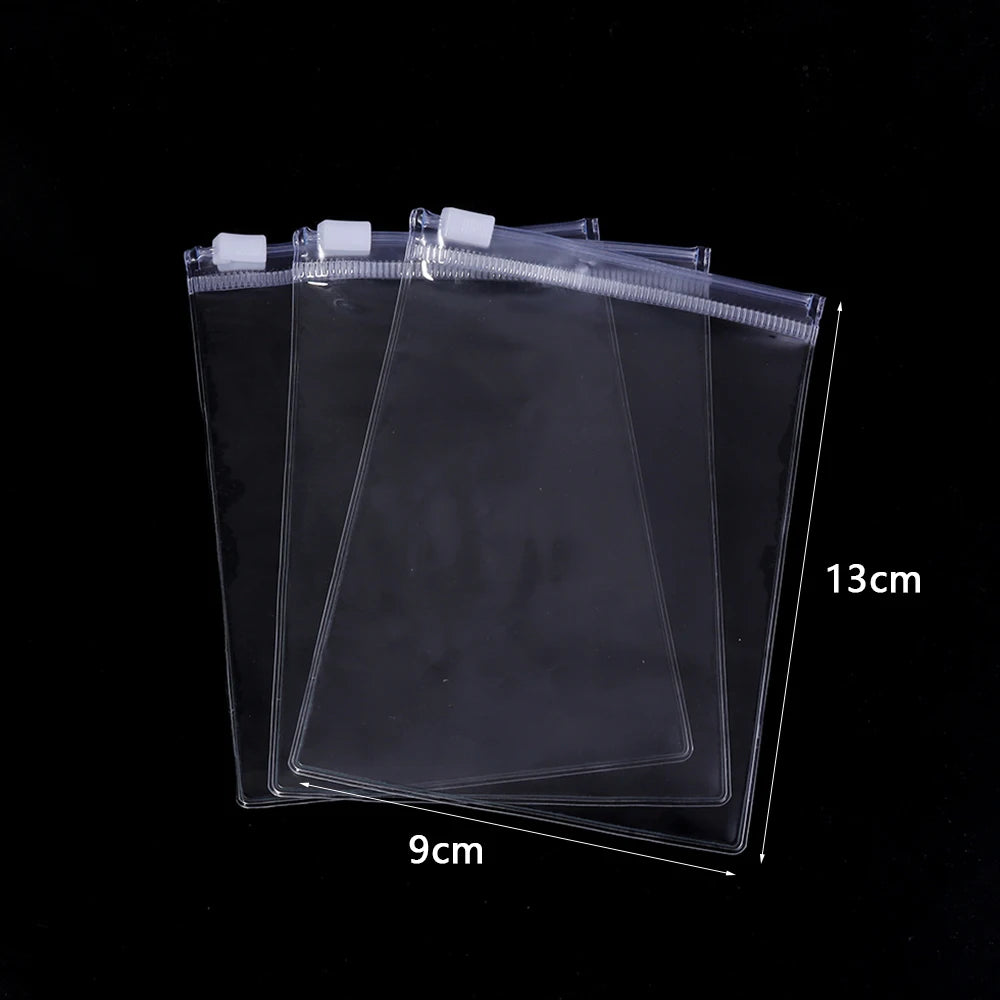 10pcs Clear PVC Zip-Lock Bags – Jewelry & Bead Storage Pouches Jewelry Storage Pouches PLUSH 9x13cmm