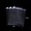 10pcs Clear PVC Zip-Lock Bags – Jewelry & Bead Storage Pouches Jewelry Storage Pouches PLUSH 9x13cmm