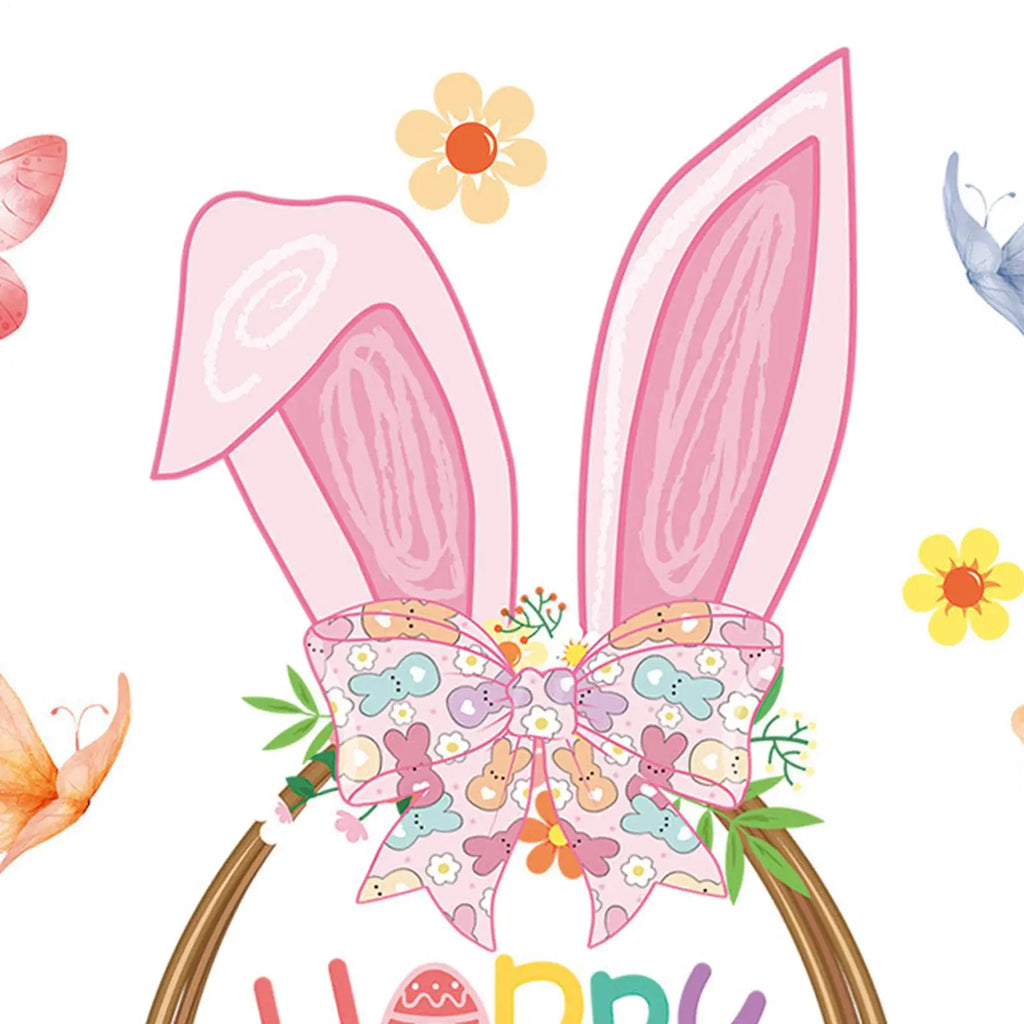 Easter Window Clings – Bunny, Eggs & Carrot Glass Stickers Window Clings PLUSH